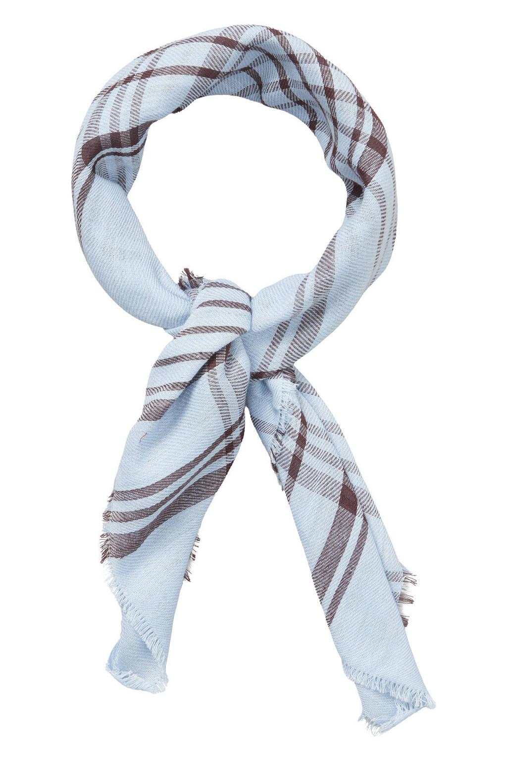 BECKSÖNDERGAARD geruite bandana Cowea lichtblauw