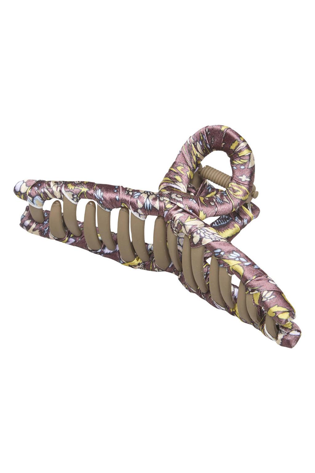 BECKSÖNDERGAARD haarclip Fiora met print bruin