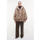 Studio AR by ARMA imitatiebont faux fur jas met wol - beige