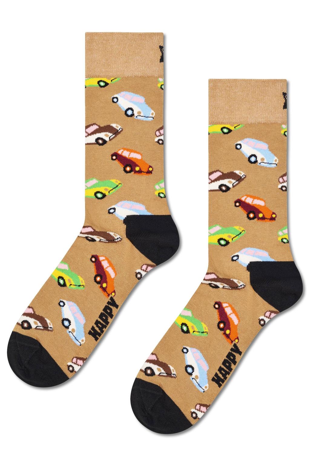 Happy Socks sokken Car beige