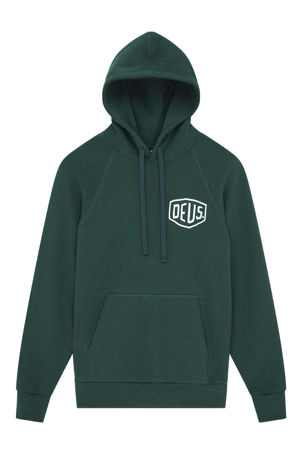 Deus Ex Machina regular fit hoodie met backprint - racing green