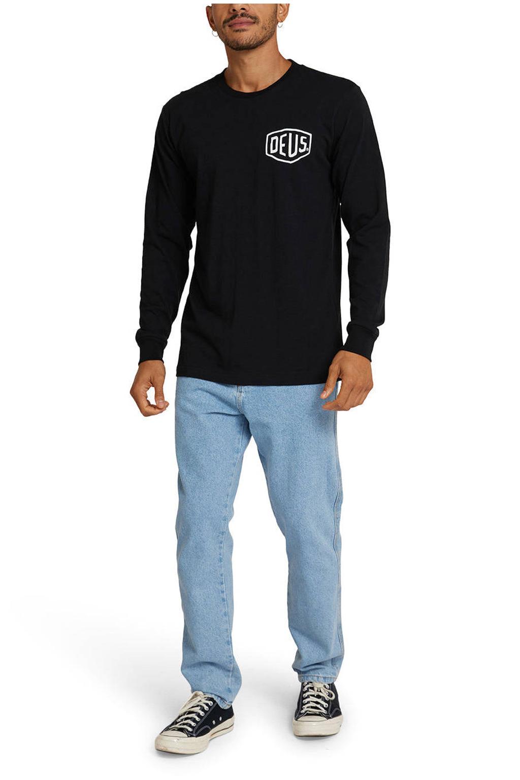 Deus Ex Machina longsleeve met backprint - zwart