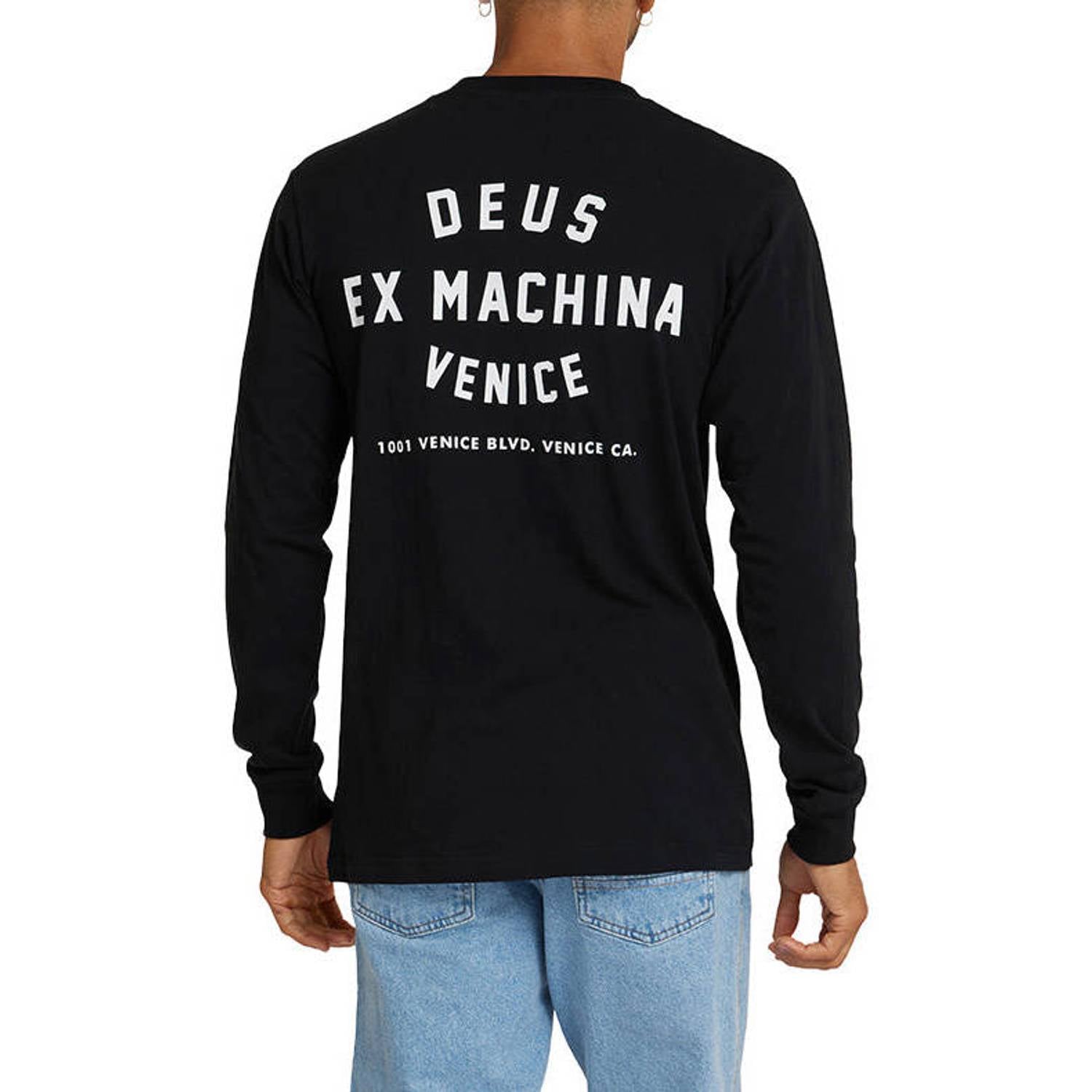 Deus Ex Machina longsleeve met backprint zwart