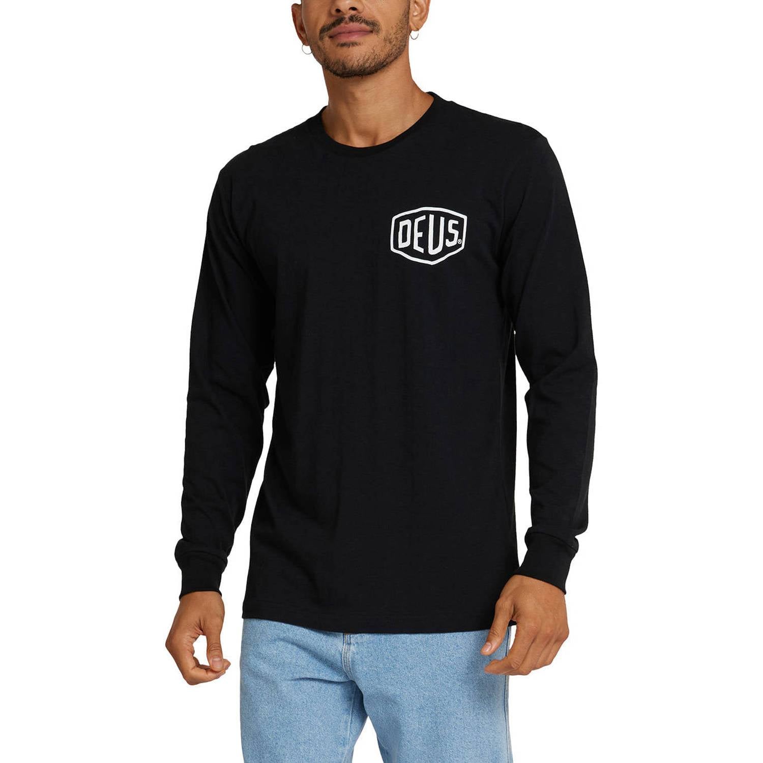Deus Ex Machina longsleeve met backprint zwart