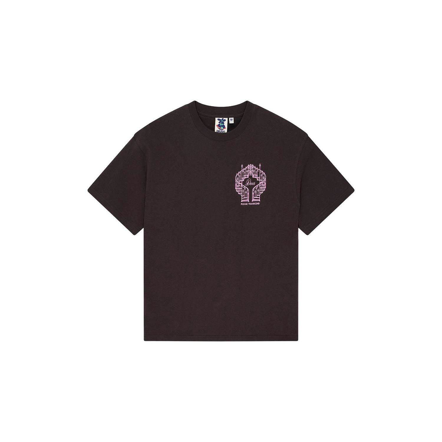 Deus Ex Machina oversized T-shirt met backprint anthracite grey