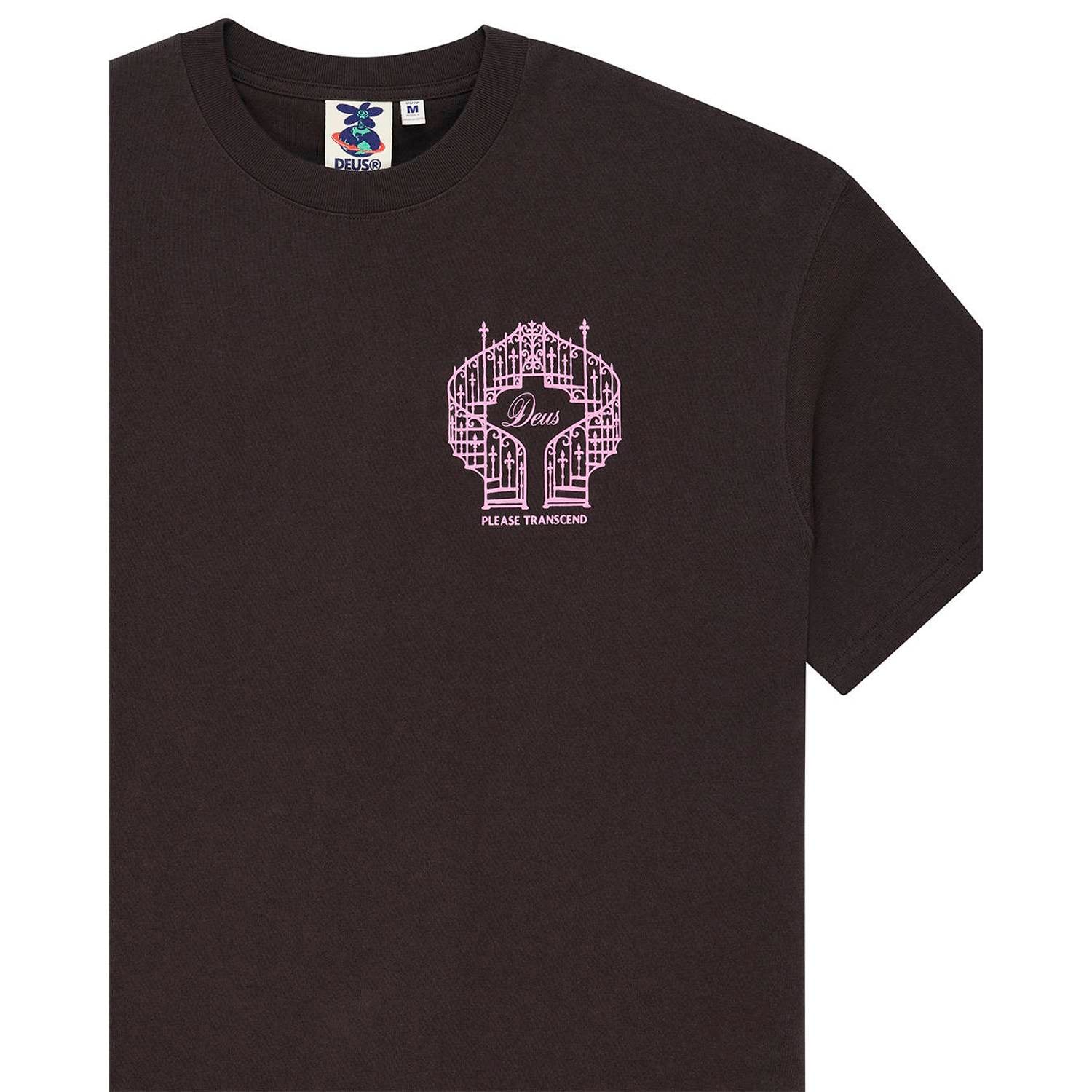 Deus Ex Machina oversized T-shirt met backprint anthracite grey