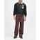Deus Ex Machina boxy sweater met borduursels - zwart