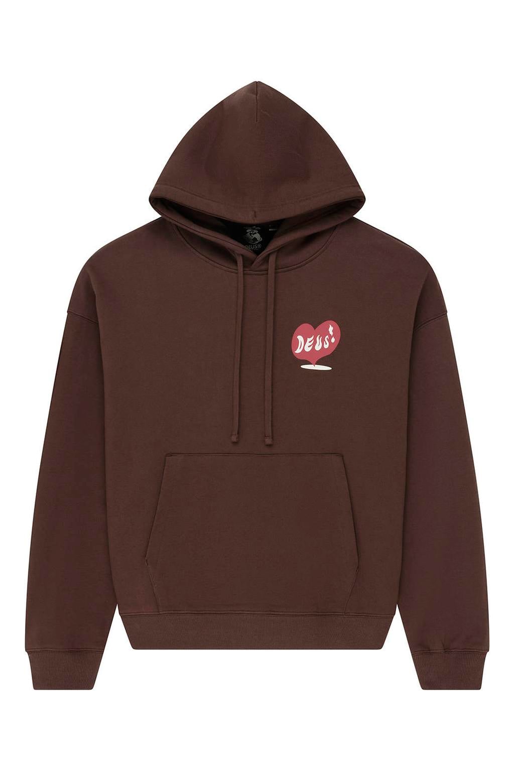 Deus Ex Machina oversized hoodie met backprint - bruin
