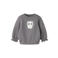GUPPY BABY sweater met ruches en print - grijs