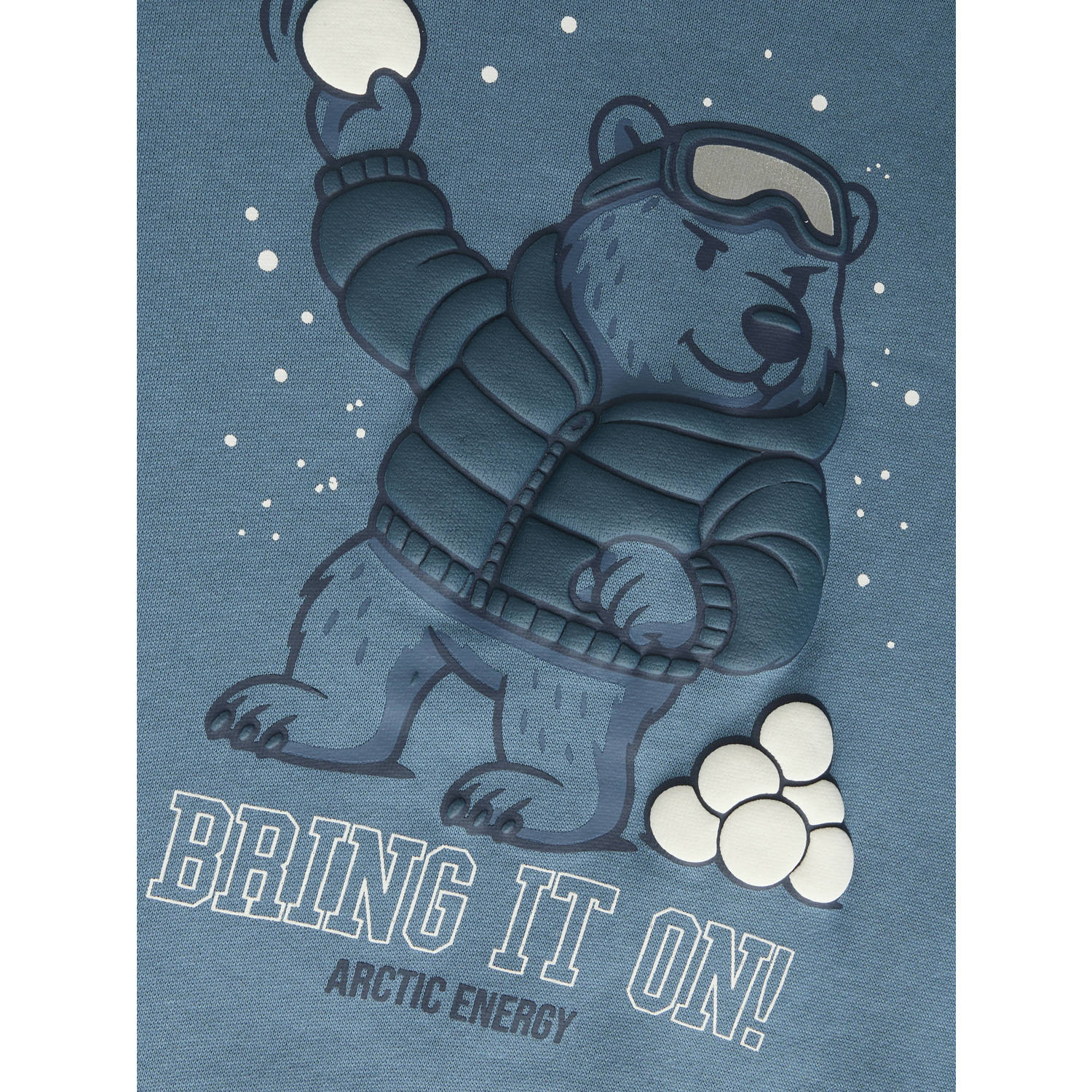 GUPPY MINI sweater met print blauw