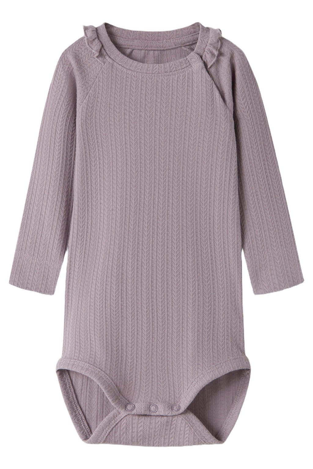 GUPPY BABY romper met ruches - lichtpaars