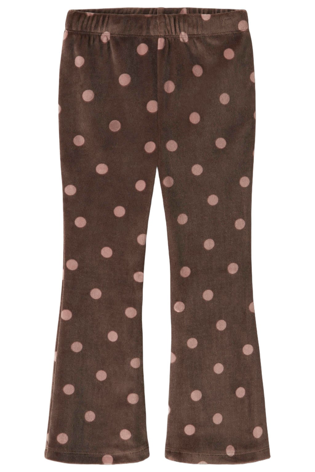 GUPPY MINI flared legging met stippen - bruin