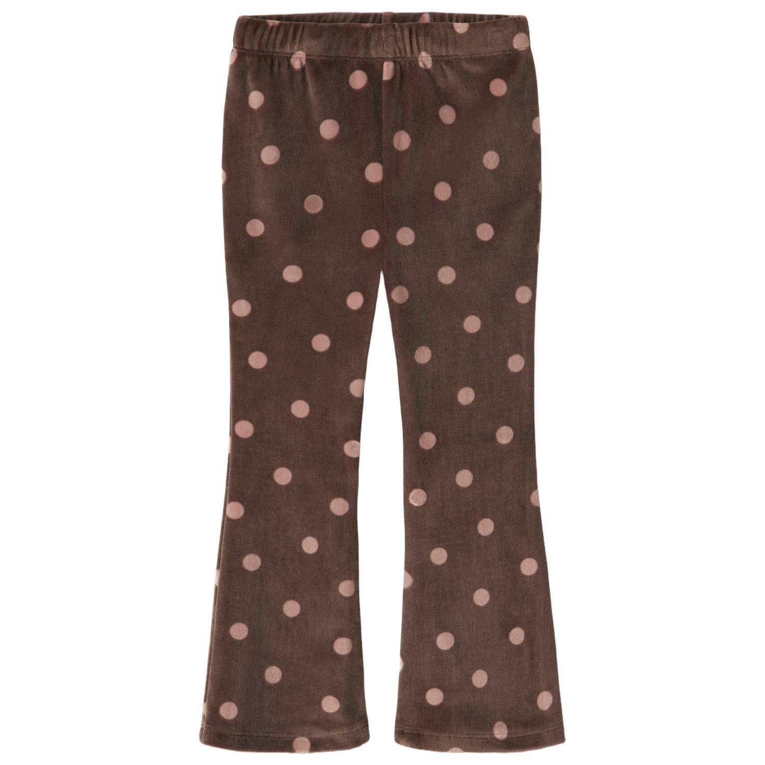 GUPPY MINI flared legging met stippen bruin