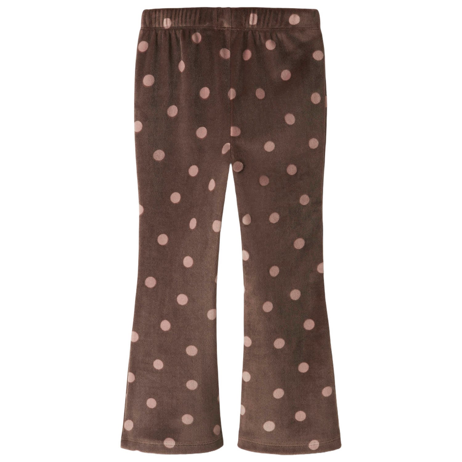 GUPPY MINI flared legging met stippen bruin