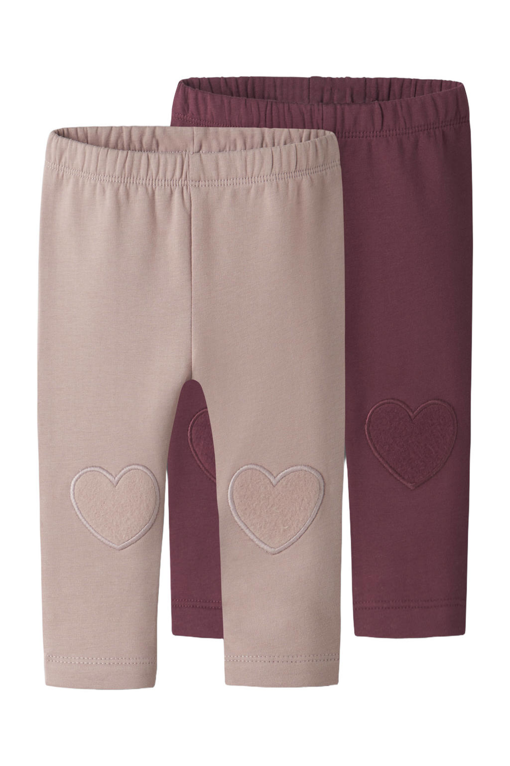 GUPPY BABY slim fit leggings - roze (set van 2)