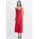 Mango zomerjurk met open rug - rood