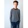Mango Kids gestreepte longsleeve - donkerbruin