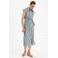 Mango gestreepte blousejurk - blauw