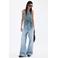 Mango gestreepte blousetop - blauw