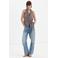 Mango gestreepte blousetop - roze