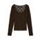 VERO MODA kanten top - bruin