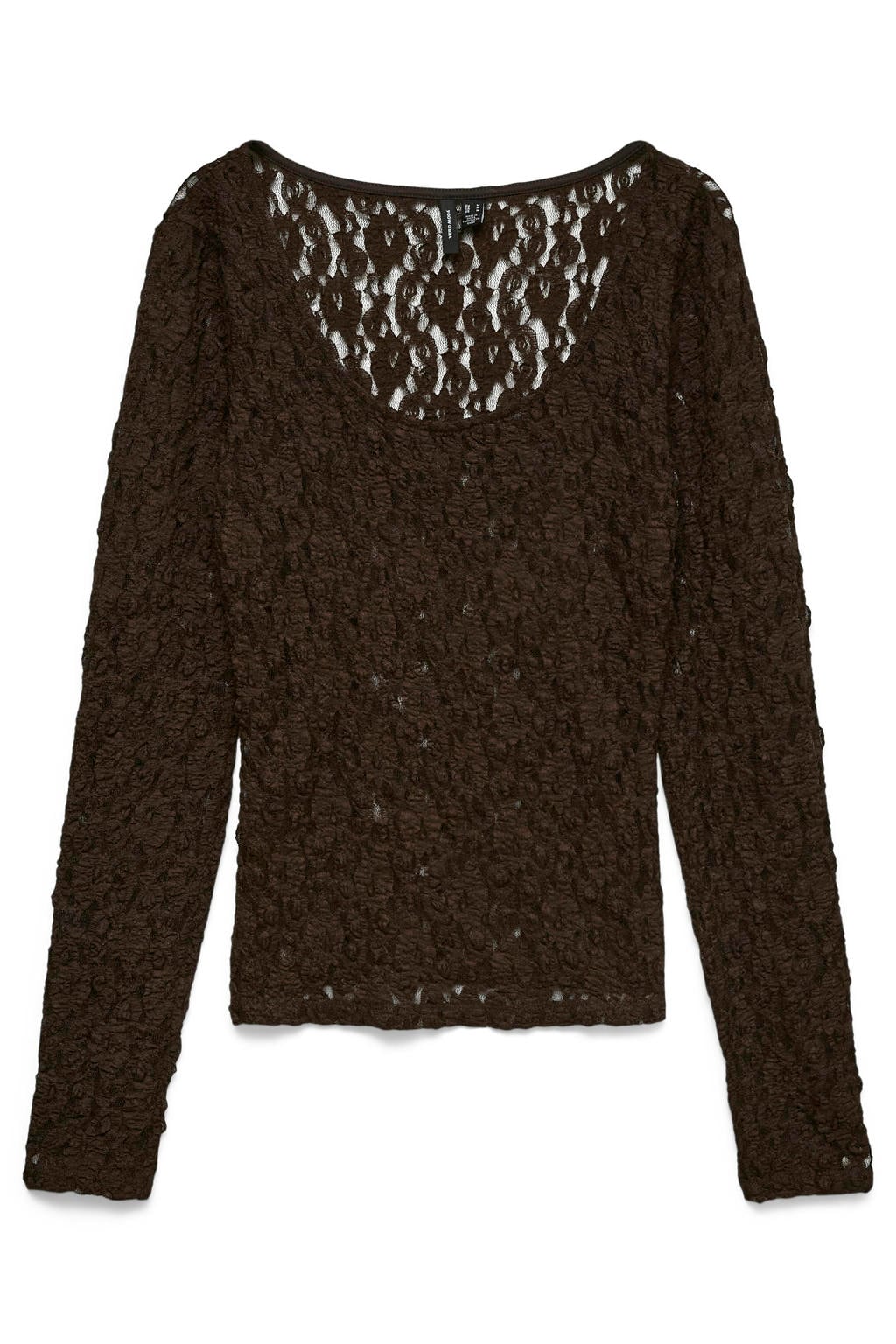 VERO MODA kanten top - bruin