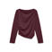 VERO MODA rechtvallende top - donkerrood