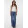 VERO MODA wide leg jeans - mediumblauw