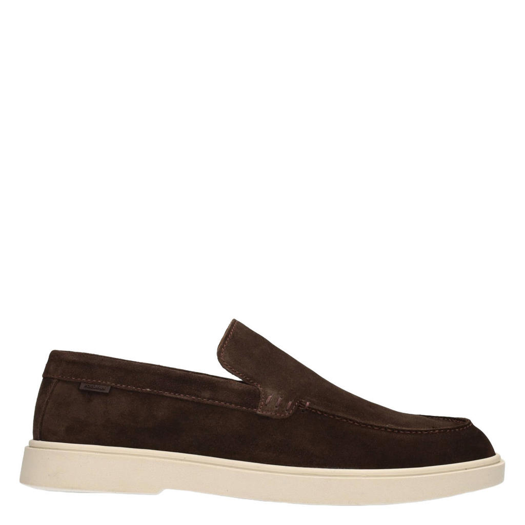 Poelman Mason suède loafers - donkerbruin