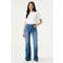 Garcia high waist flared jeans - mediumblauw