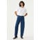 Garcia barrel jeans met studs - donkerblauw