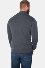 thumbnail: Jan Vanderstorm gebreid vest Plus Size - grijs