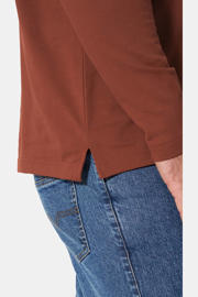 thumbnail: Jan Vanderstorm regular fit polo met borduursels en print Plus Size - donkerrood