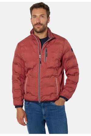 gewatteerde winterjas Plus Size - rood