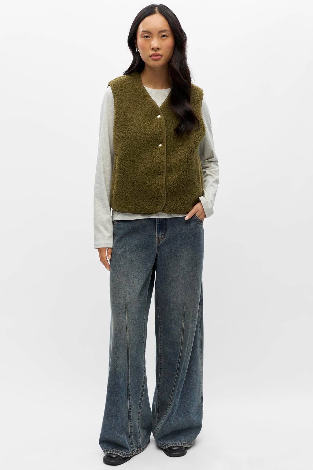 OBJECT gilet - groen