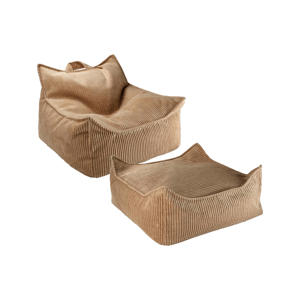 Toffee Zitzak en Voetenbank Set
