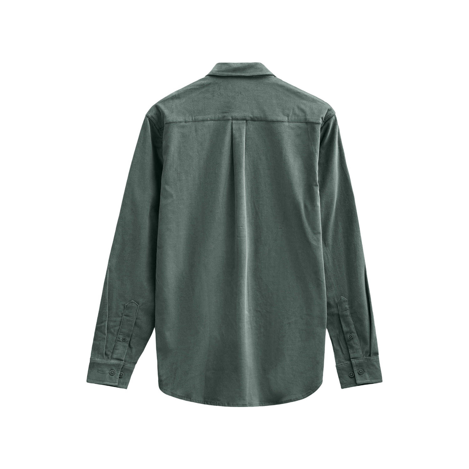 Anerkjendt regular fit casual corduroy overhemd hunter green