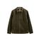 Anerkjendt wollen regular fit overshirt - donkergroen