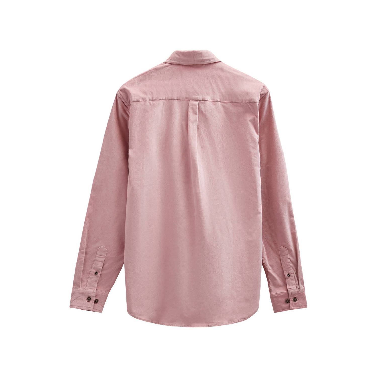 Anerkjendt corduroy regular fit overhemd roze