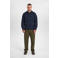 Anerkjendt regular fit overshirt met wol - donkerblauw