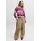 JJXX oversized gebreide gestreepte trui - roze