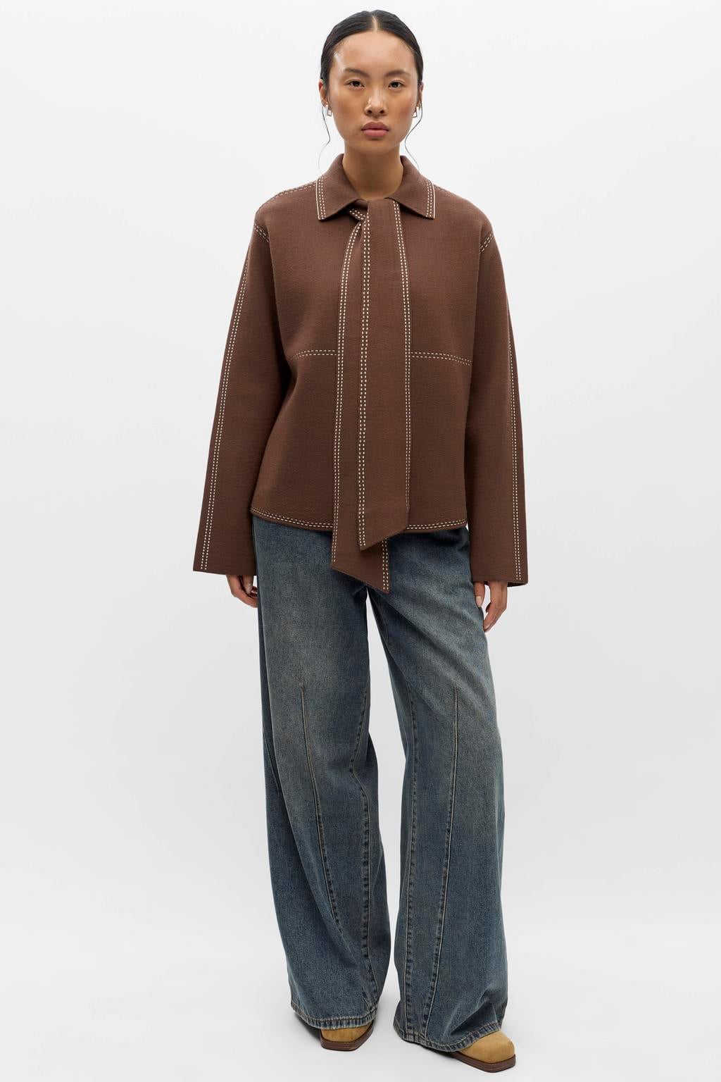 OBJECT vest - bruin