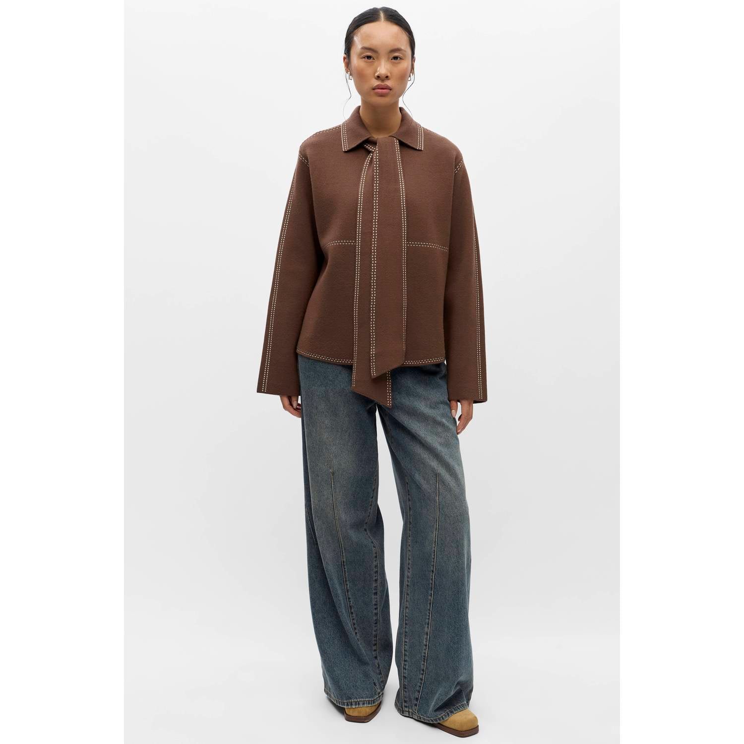 OBJECT vest bruin