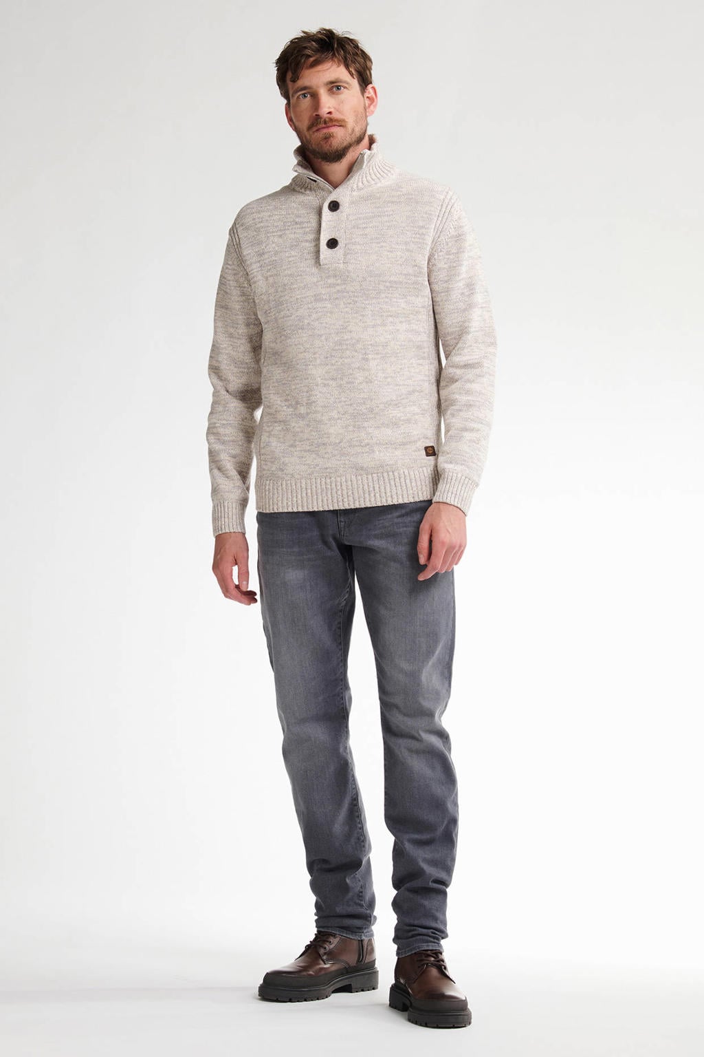 Petrol Industries gebreide trui beige