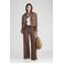 JJXX straight leg gebreide casual broek - bruin