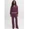 JJXX wide leg gebreide broek - donkerrood