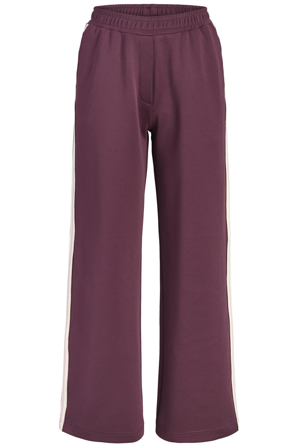 JJXX wide leg gebreide broek - donkerrood