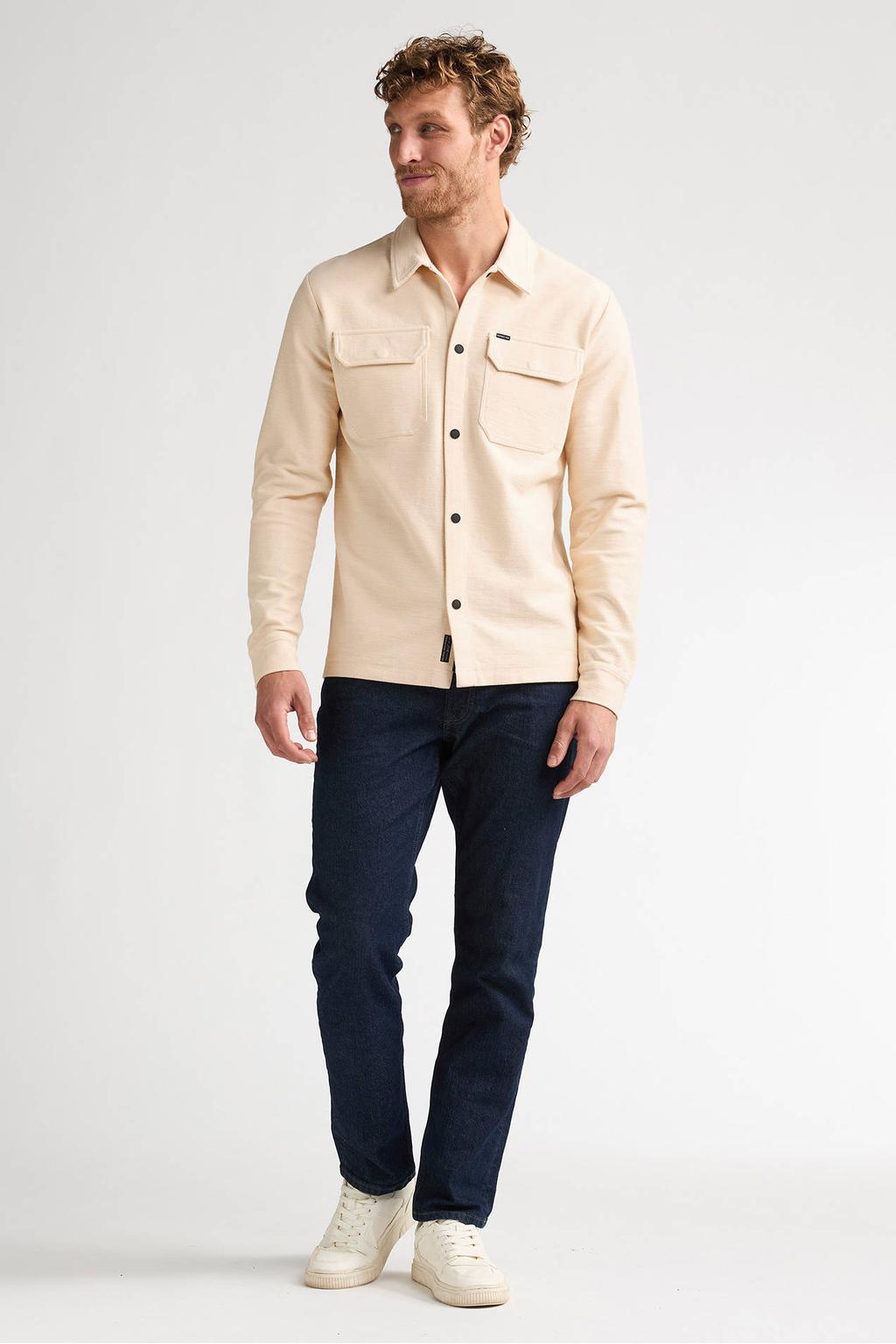 Petrol Industries regular fit overshirt - stone white