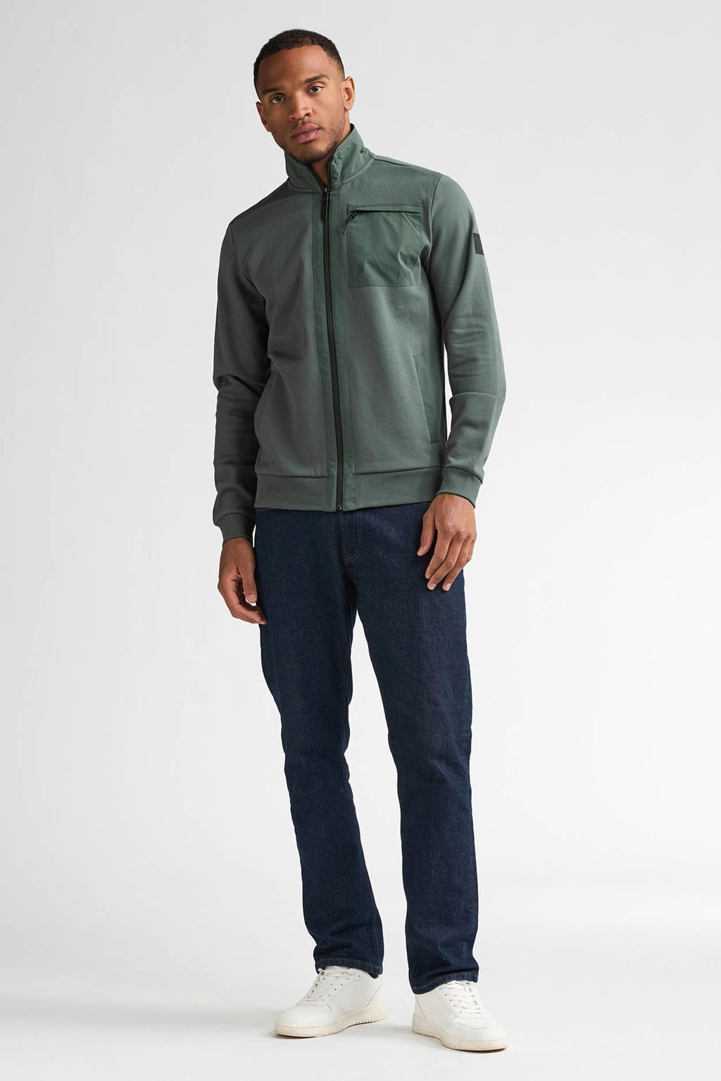 Petrol Industries sweatvest - groen