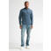 Petrol Industries regular fit gebreide gemêleerde trui - storm blue
